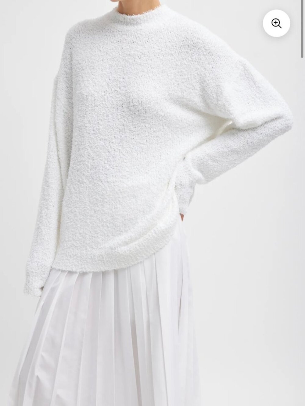 Tibi Serviette Crewneck Easy Pullover